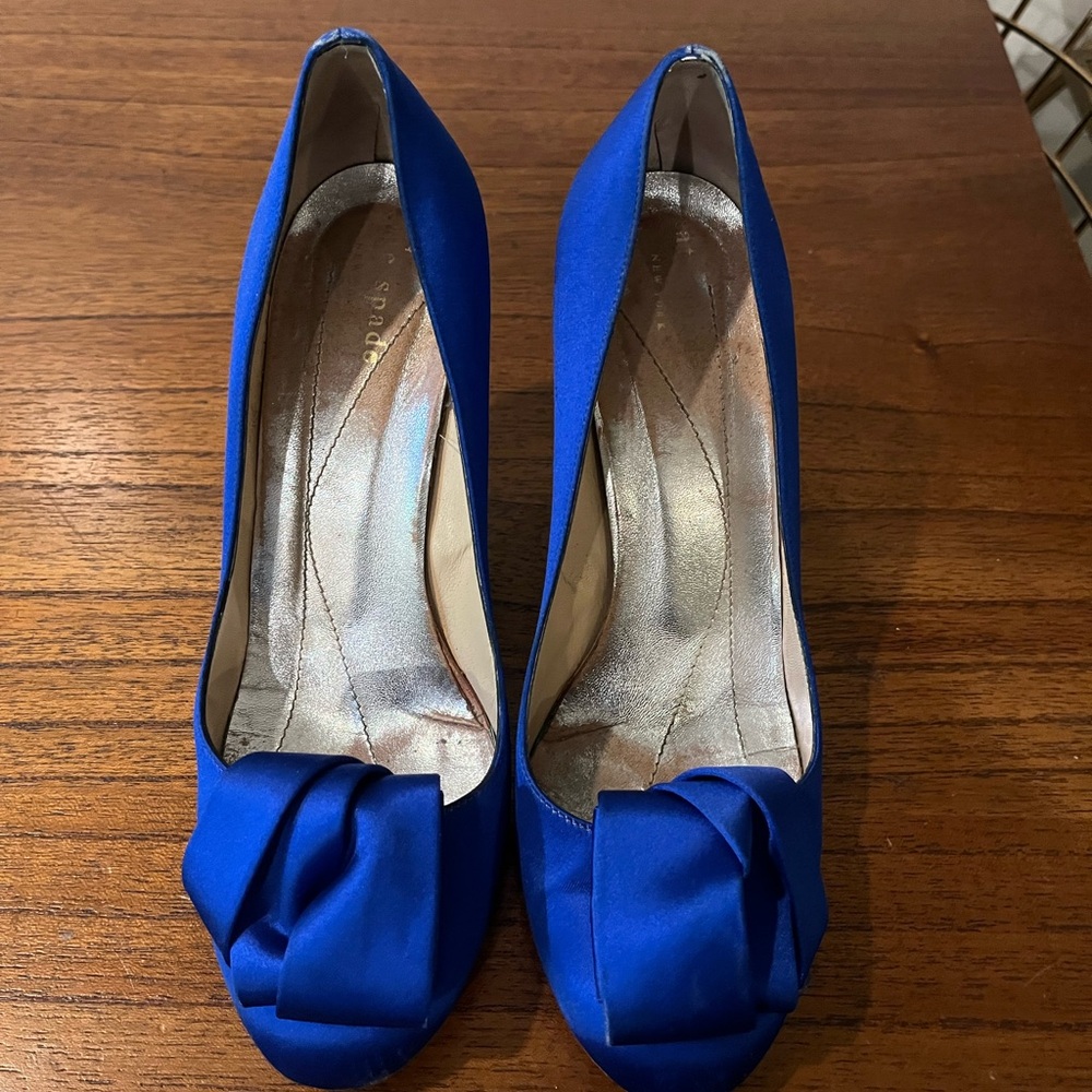 Kate Spade satin Heels with Bow